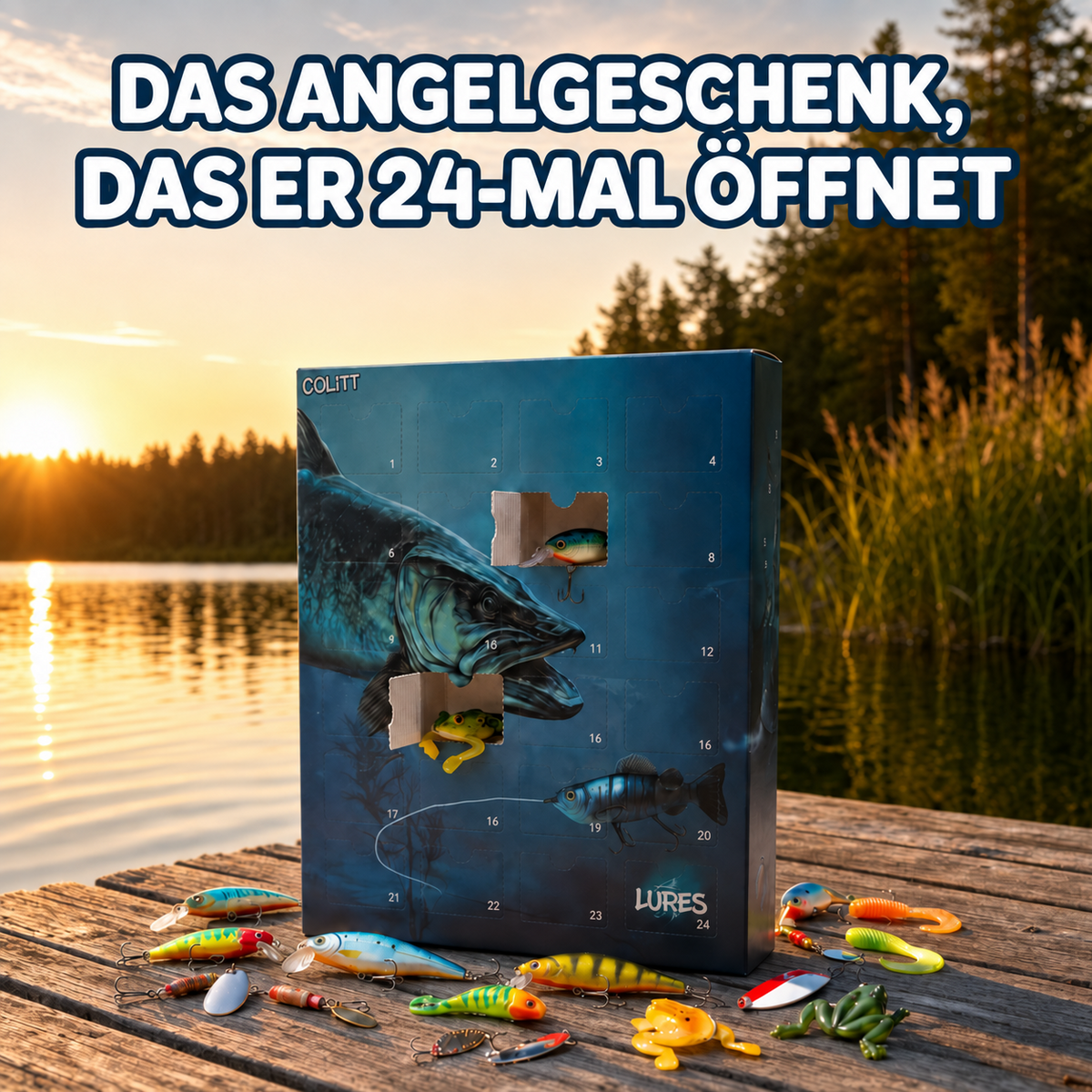 Angel-Adventskalender – 24 einzigartige Angelköder