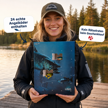 Angel-Adventskalender – 24 einzigartige Angelköder
